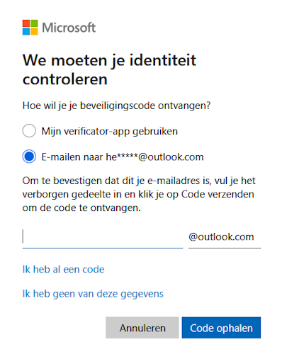 Wachtwoorden herstellen Wachtwoorden herstellen